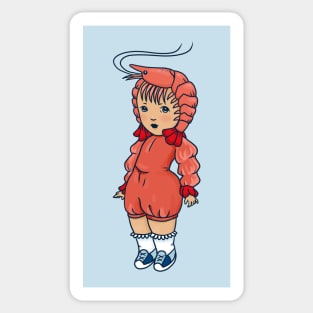 Shrimp Girl Sticker